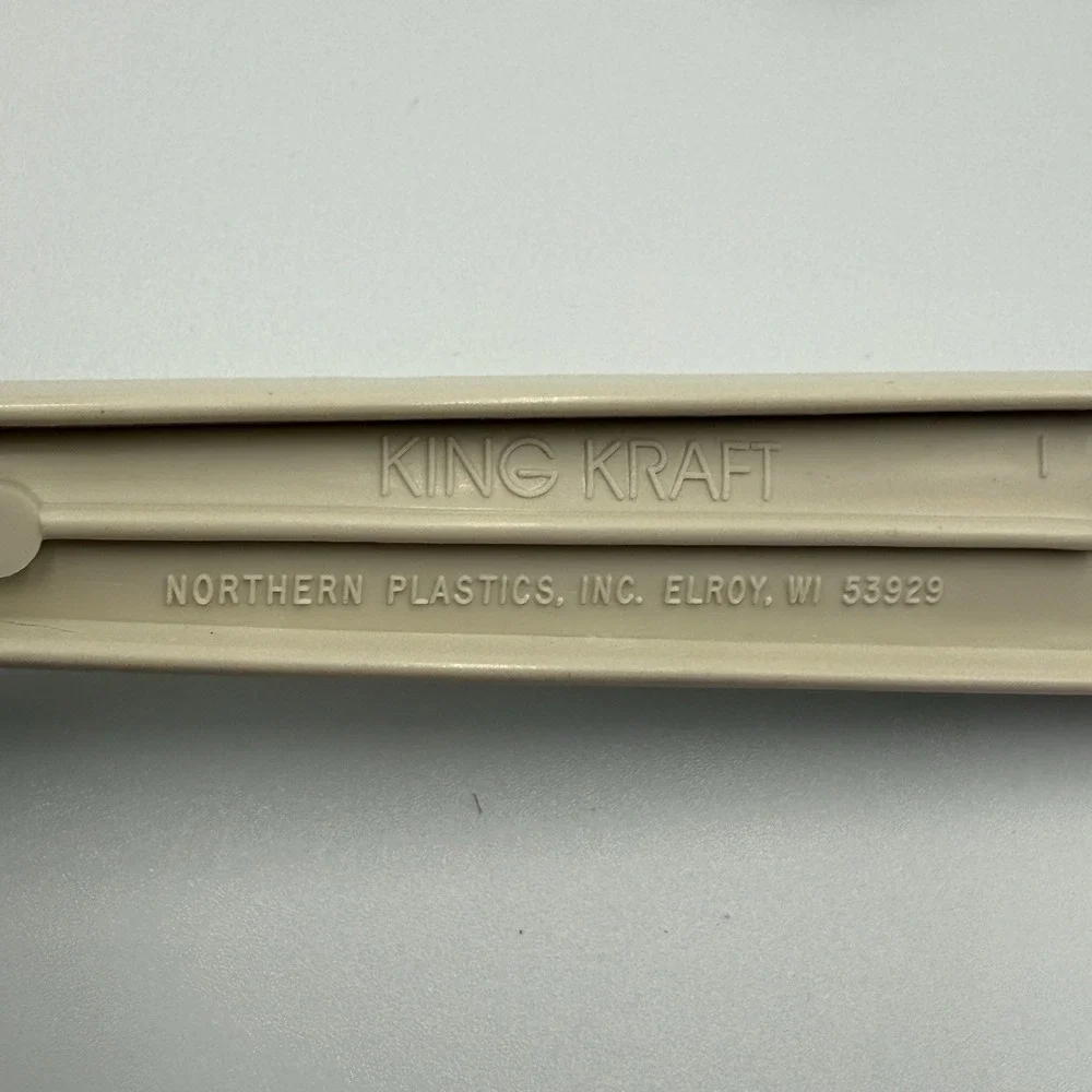 Vintage King Kraft Kitchen Utensil Set Beige Plastic‎ USA Made (3-Piece)